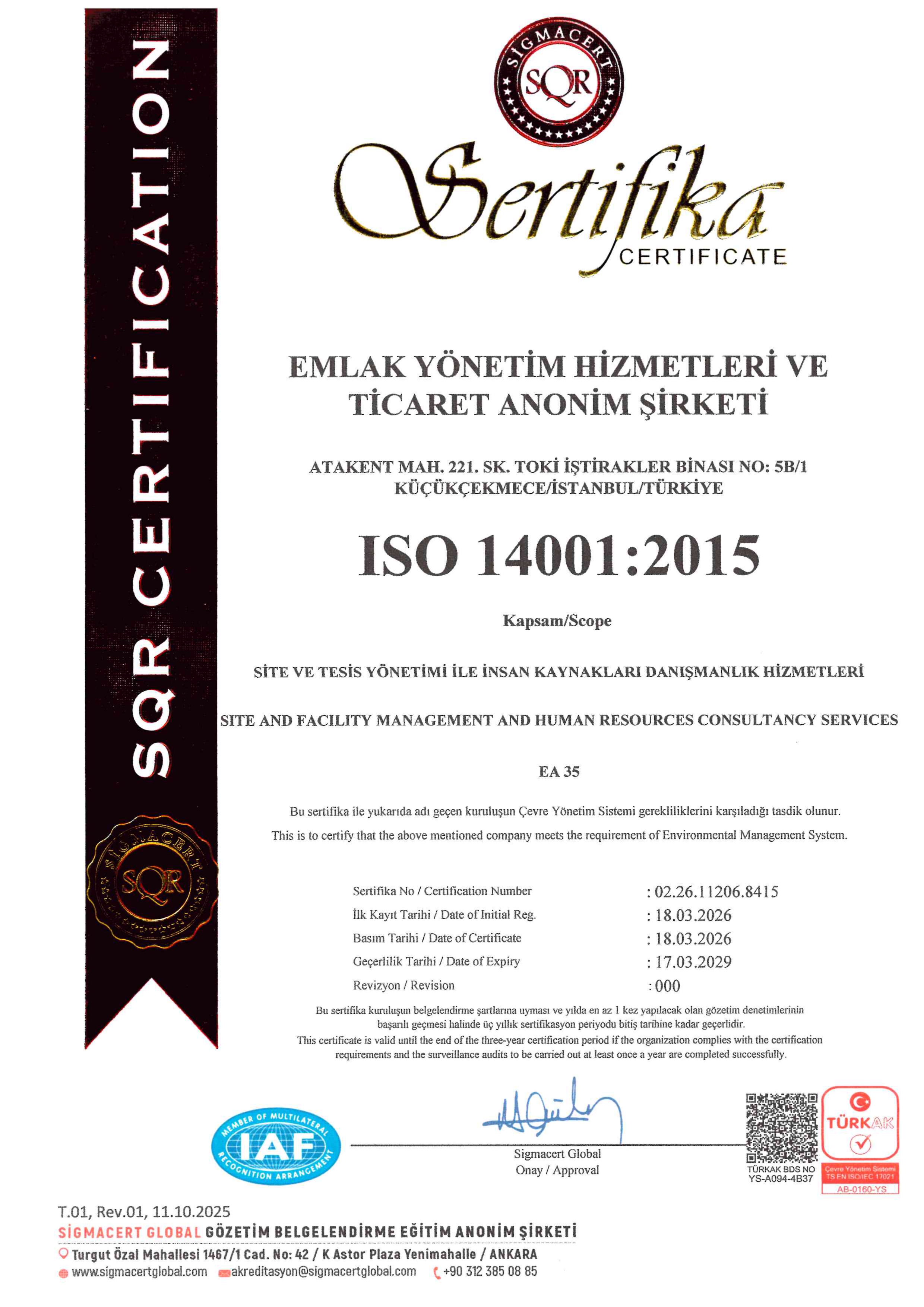 ISO 14001 -2015