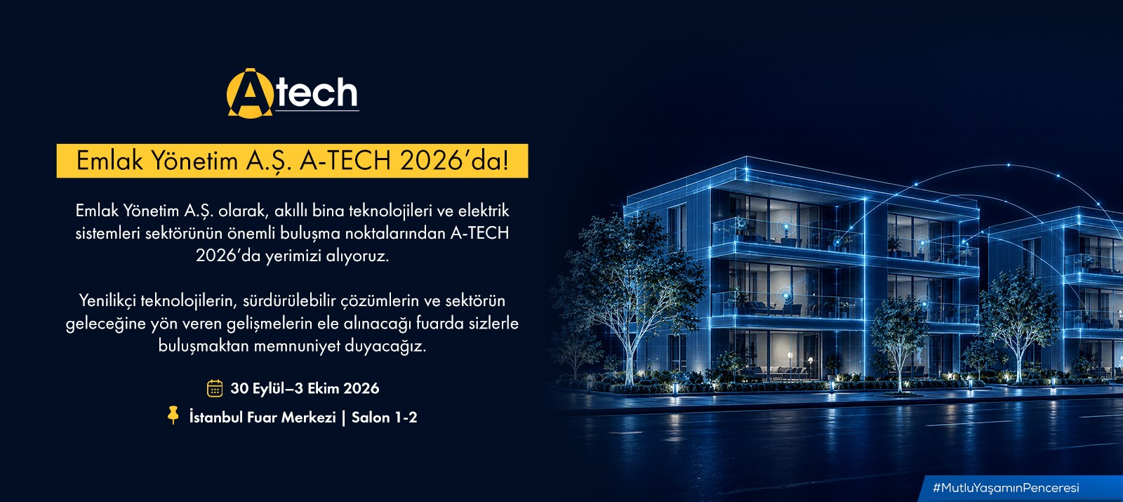 Emlak Yönetim A.Ş. A-TECH 2026'da!