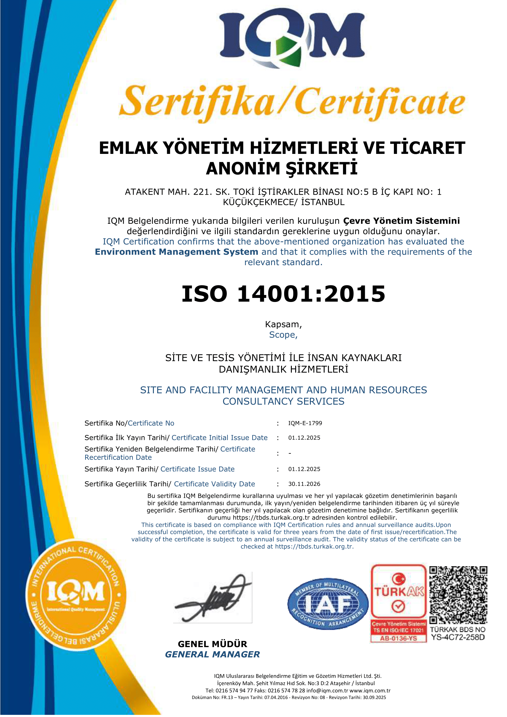 EMLAK YÖNETİM ISO 14001 SERTİFİKASI (1)-1