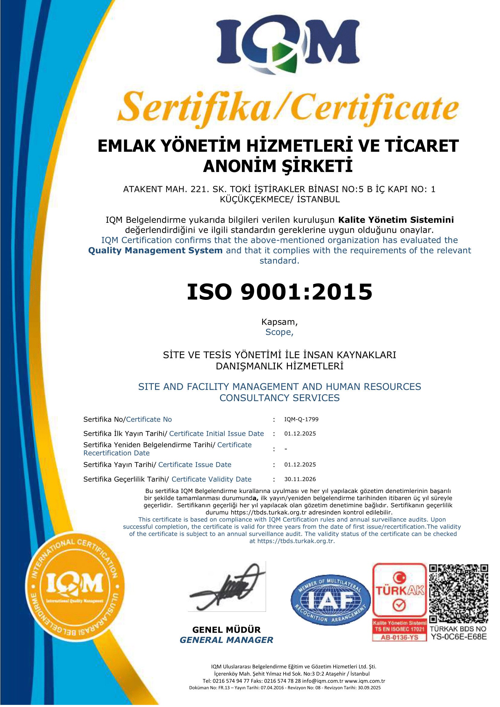 EMLAK YÖNETİM ISO 9001 SERTİFİKASI (1)-1